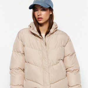 کاپشن پفی ضد آب Trendyolmilla(بژ)