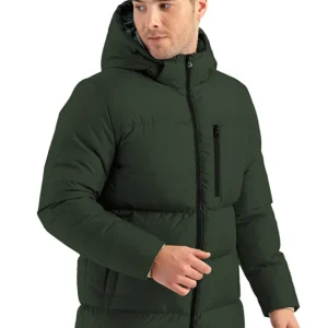 کاپشن مردانه پفی ضد باد  D1fference (سبزلجنی)